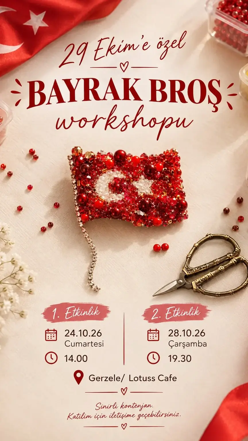 Bayrak Broş Workshopu